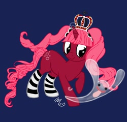 Size: 800x768 | Tagged: safe, artist:sunsetsovereign, imported from derpibooru, ghost, clothes, female, horo horo no mi, mare, negative hollow, one piece, perona, ponified, stockings