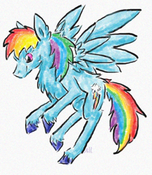 Size: 572x655 | Tagged: safe, artist:eevee33, imported from derpibooru, rainbow dash, female, solo