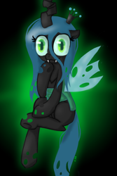 Size: 2200x3300 | Tagged: safe, artist:8-blit-poni, imported from derpibooru, queen chrysalis, changeling, changeling queen, crown, female, jewelry, regalia, solo