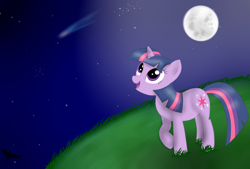 Size: 3080x2080 | Tagged: safe, artist:cute-cat525, imported from derpibooru, twilight sparkle, female, night, solo