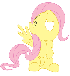 Size: 1210x1301 | Tagged: safe, artist:laffy372, imported from derpibooru, fluttershy, pegasus, pony, cute, female, shyabetes, smiling, solo