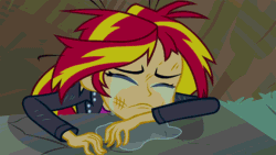 Size: 576x324 | Tagged: safe, imported from derpibooru, screencap, sunset shimmer, equestria girls, equestria girls (movie), animated, begging, crying, female, gif, hilarious in hindsight, sad, solo, sunsad shimmer