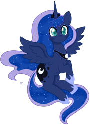 Size: 1512x2087 | Tagged: safe, artist:ashourii, imported from derpibooru, princess luna, cute, female, simple background, solo