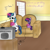 Size: 1000x1000 | Tagged: safe, artist:rodolfomushi, imported from derpibooru, shining armor, twilight sparkle, brother and sister, colt, controller, couch, duo, female, filly, implied twilight velvet, levitation, magic, male, telekinesis, television, trolling, video game, younger