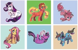 Size: 1280x828 | Tagged: safe, artist:kchuu, imported from derpibooru, applejack, fluttershy, pinkie pie, rainbow dash, rarity, twilight sparkle, mane six