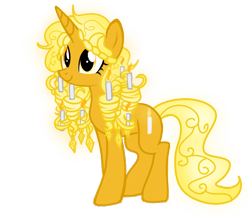 Size: 640x555 | Tagged: safe, artist:marytheechidna, imported from derpibooru, oc, oc only, pony, chandelier, ponified, solo