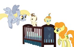 Size: 8329x5251 | Tagged: safe, artist:shadyhorseman, imported from derpibooru, carrot top, derpy hooves, golden harvest, pound cake, pumpkin cake, pegasus, pony, absurd resolution, female, mare