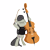 Size: 3240x3240 | Tagged: safe, artist:shadyhorseman, imported from derpibooru, octavia melody, earth pony, pony, apocalyptica, bipedal, bow (instrument), cello, clothes, eyes closed, female, heavy metal, musical instrument, shirt, simple background, solo, t-shirt, transparent background, vector