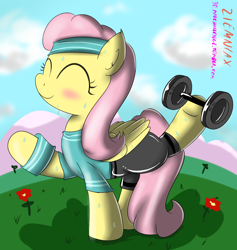 Size: 1136x1200 | Tagged: safe, artist:ziemniax, imported from derpibooru, fluttershy, active stretch, exercise, female, flexible, solo