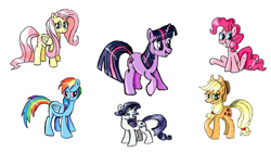 Size: 787x442 | Tagged: safe, artist:applelight limited, deleted from derpibooru, imported from derpibooru, applejack, fluttershy, pinkie pie, rainbow dash, rarity, twilight sparkle, earth pony, pegasus, pony, unicorn, mane six