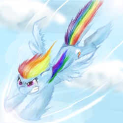 Size: 1656x1656 | Tagged: safe, artist:jessikitt-e, imported from derpibooru, rainbow dash, female, flying, solo