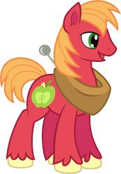 Size: 6000x8614 | Tagged: safe, artist:mactavish1996, imported from derpibooru, big macintosh, earth pony, pony, absurd resolution, male, simple background, smiling, solo, stallion, transparent background, vector