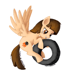 Size: 850x940 | Tagged: safe, artist:tierraverde, imported from derpibooru, wild fire, female, simple background, solo, tire, transparent background