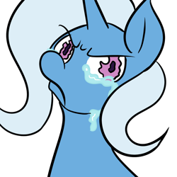 Size: 1000x1000 | Tagged: safe, artist:fauxsquared, imported from derpibooru, trixie, pony, unicorn, crying, female, mare, solo