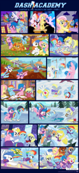 Size: 1155x2508 | Tagged: safe, artist:sorcerushorserus, imported from derpibooru, baby ribbs, brolly, derpy hooves, firefly, fluttershy, rainbow dash, surprise, whitewash, oc, bird, pegasus, pony, comic:dash academy, american football, argie ribbs, autumn, bag, beard, bipedal, board game, book, bowl, box, bubble, bubble beard, butt, calculator, cap, card, celebration, clock, clothes, cloud, cloudy, comic, couch, crosscut saw, curtain, curtains, female, flying, forest, frozen, g1, g1 to g4, g4, game, generation leap, happy, hat, hiding, hind legs, homework, ice, ice pack, ice skates, ice skating, karaoke, lake, leaf, leaf pile, leaves, male, mare, math, microphone, moustache, nose blowing, paper, paper bag, pencil, pizza, playing, plot, pond, popcorn, river, saw, scarf, shampoo, shower, showers, sick, singing, skates, skating, smiling, snow, snow angel, snowfall, soap, stallion, stick, thermometer, tissue, tissue box, tree, trophy, water, we are the champions, winter, you tried