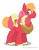 Size: 5100x6600 | Tagged: safe, artist:naivewolfjosh, imported from derpibooru, apple bloom, big macintosh, earth pony, pony, absurd resolution, apple bloom riding big macintosh, carrying, male, ponies riding ponies, riding, simple background, stallion, transparent background, vector