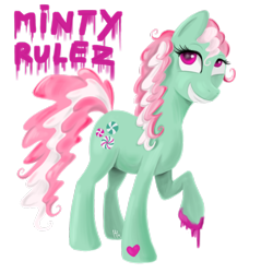 Size: 1000x1000 | Tagged: safe, artist:ithlini, imported from derpibooru, minty, earth pony, pony, female, g3, mare, simple background, solo, transparent background