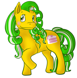 Size: 793x807 | Tagged: safe, artist:radioactivemantaray, imported from derpibooru, lemon treats, female, g1, solo