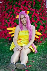 Size: 640x960 | Tagged: safe, artist:bakakawaicosplay0o0, imported from derpibooru, fluttershy, human, cosplay, irl, irl human, photo, solo