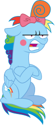 Size: 3000x6804 | Tagged: safe, artist:jeatz-axl, idw, imported from derpibooru, rainbow dash, .svg available, female, idw showified, rainbow dash always dresses in style, simple background, solo, transparent background, unamused, unibrow, vector