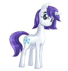 Size: 1285x1348 | Tagged: safe, artist:etiluos, imported from derpibooru, rarity, fanfic:a minor variation, a minor variation, alternate cutie mark, alternate hairstyle, female, solo