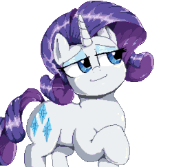 Size: 300x290 | Tagged: dead source, safe, artist:sirmasterdufel, imported from derpibooru, rarity, animated, female, solo