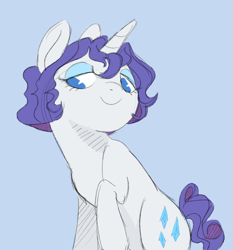 Size: 600x645 | Tagged: safe, artist:toodles3702, imported from derpibooru, rarity, alternate hairstyle, female, short hair, short mane, solo