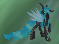 Size: 1900x1425 | Tagged: safe, artist:milliemilliemoetime, imported from derpibooru, queen chrysalis, changeling, changeling queen, crown, female, jewelry, regalia, solo