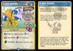 Size: 750x525 | Tagged: safe, edit, imported from derpibooru, flash sentry, equestria girls, card, custom, customized toy, soda pop miniatures, super dungeon explore