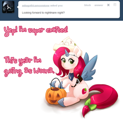 Size: 1280x1266 | Tagged: safe, artist:starshinebeast, imported from derpibooru, princess luna, oc, moonstuck, cartographer's cap, clothes, costume, female, filly, hat, solo, starberry tart, tumblr, woona