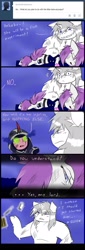 Size: 653x1920 | Tagged: safe, artist:ichibangravity, imported from derpibooru, king sombra, pinkie pie, oc, ask king sombra pie, makel blanco, possessed, rae mix, tumblr