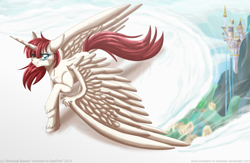 Size: 1024x669 | Tagged: safe, artist:inuhoshi-to-darkpen, imported from derpibooru, oc, oc only, oc:fausticorn, pony, lauren faust, ponified, solo, unshorn fetlocks