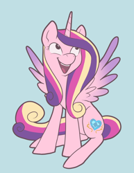 Size: 1487x1925 | Tagged: safe, artist:pixel-prism, imported from derpibooru, princess cadance, alicorn, pony, cute, cutedance, female, happy, mare, open mouth, smiling, solo