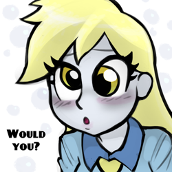 Size: 600x600 | Tagged: safe, artist:livesmutanon, imported from derpibooru, derpy hooves, equestria girls, colored, female, solo