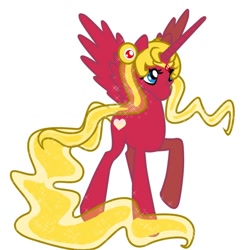 Size: 800x800 | Tagged: safe, artist:tsunaamii, imported from derpibooru, alicorn, pony, crossover, ponified, sailor moon