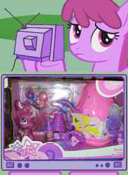 Size: 604x827 | Tagged: safe, imported from derpibooru, berry punch, berryshine, fluttershy, pony, alcohol, beer, bootleg, doll, exploitable meme, irl, meme, my sweet pony, photo, toy, tv meme