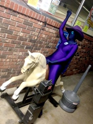 Size: 768x1024 | Tagged: safe, artist:ordinarymare, imported from derpibooru, mare do well, human, cosplay, irl, irl human, photo, riding, solo