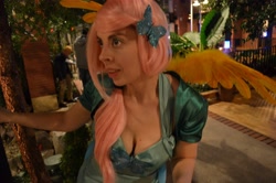 Size: 4928x3264 | Tagged: safe, artist:hotaru1, imported from derpibooru, fluttershy, human, clothes, cosplay, dress, gala dress, irl, irl human, katsucon, photo, solo