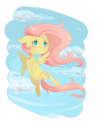 Size: 2347x2995 | Tagged: safe, artist:tomat-in-cup, imported from derpibooru, fluttershy, pegasus, pony, female, flying, mare, simple background, solo, transparent background