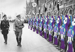 Size: 480x334 | Tagged: safe, imported from derpibooru, rarity, human, equestria girls, 1000 hours in ms paint, adolf hitler, clothes, female, male, ms paint, nazi, swastika