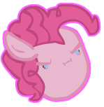 Size: 149x153 | Tagged: safe, artist:keno9988, imported from derpibooru, pinkie pie, female, game grumps, grumpy, i'm not so grump, pony grumps, solo