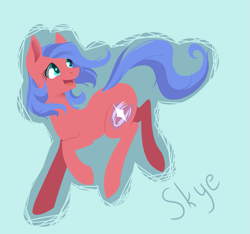 Size: 1421x1329 | Tagged: safe, artist:weird--fish, imported from derpibooru, oc, oc only, oc:skye, solo