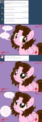 Size: 1236x3605 | Tagged: safe, artist:shinta-girl, imported from derpibooru, oc, oc only, oc:shinta pony, ask, comic, scrunchy face, spanish, translated in the description, tumblr