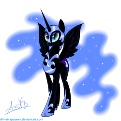 Size: 894x894 | Tagged: safe, artist:askometa, imported from derpibooru, nightmare moon, female, solo