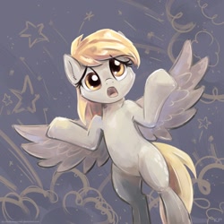 Size: 1500x1500 | Tagged: safe, artist:kp-shadowsquirrel, imported from derpibooru, derpy hooves, pegasus, pony, female, mare, shrug, solo