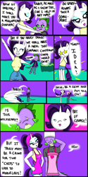 Size: 1024x2048 | Tagged: safe, imported from derpibooru, rarity, spike, anthro, comic, female, male, shipping, sparity, stormed in, straight