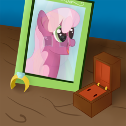 Size: 1250x1250 | Tagged: safe, artist:nightofaccordionsax, imported from derpibooru, big macintosh, cheerilee, earth pony, pony, cheerimac, crying, male, photo, picture frame, ring, shipping, stallion, straight