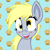 Size: 3000x3000 | Tagged: dead source, safe, artist:baleyreeves, imported from derpibooru, derpy hooves, pegasus, pony, blushing, female, happy, mare, muffin, solo, vector