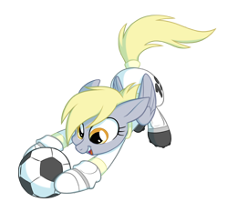 Size: 1500x1396 | Tagged: safe, artist:equestria-prevails, imported from derpibooru, derpy hooves, pegasus, pony, 4chan cup, ball, clothes, female, mare, safest hooves, simple background, solo, transparent background