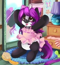 Size: 850x919 | Tagged: safe, artist:ende26, imported from derpibooru, oc, oc only, oc:vissy, pony, baby, baby pony, cute, diaper, filly, ocbetes, poofy diaper